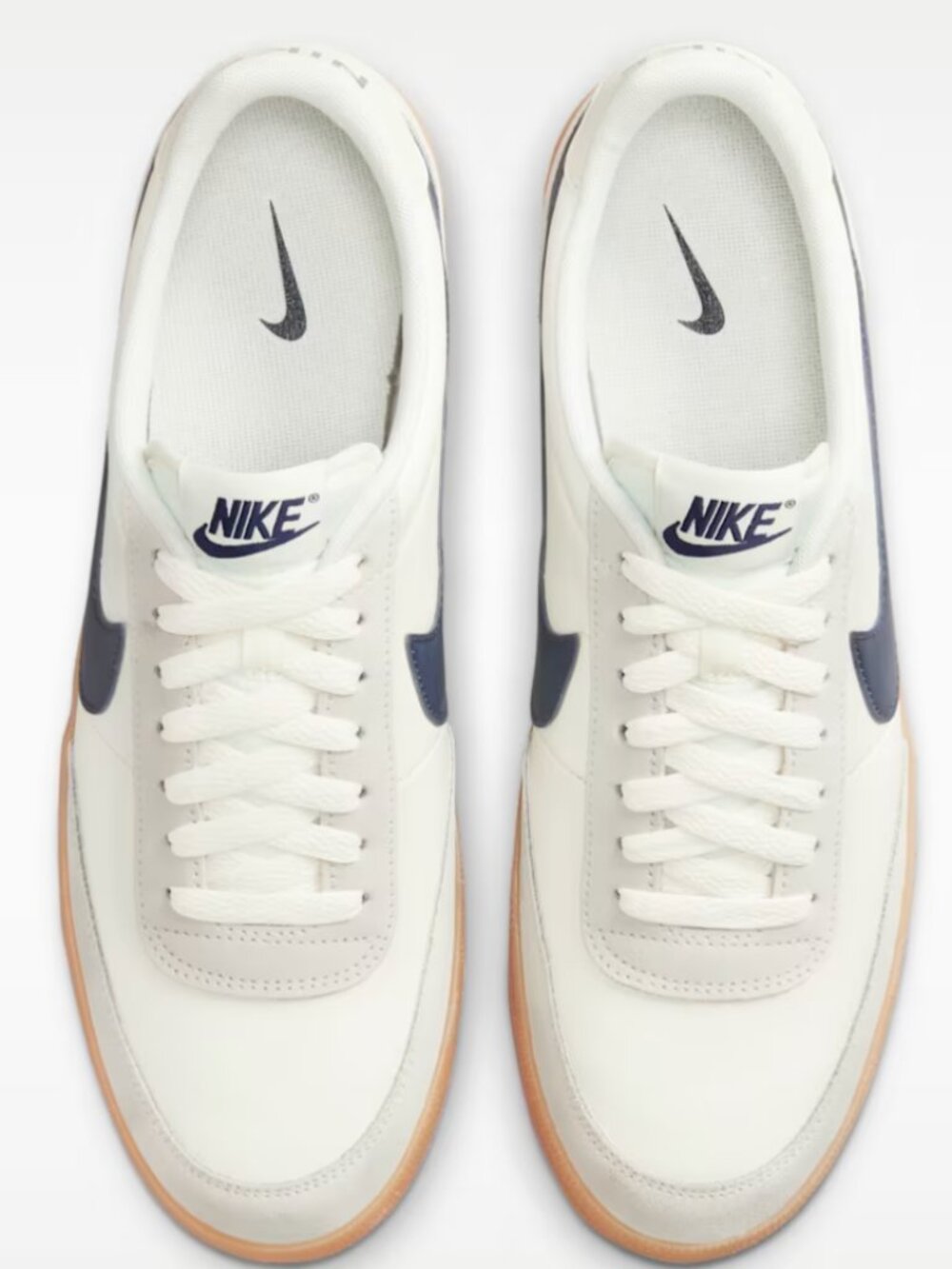 Nike KillShot 2 Leather Sail/MIdnight Navy/Gum Yellow Sneaker NIB - Picture 2 of 12